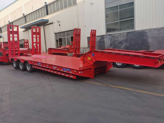 40ft Semi Truck Flatbed Trailer Low Bed Tractor Trailer