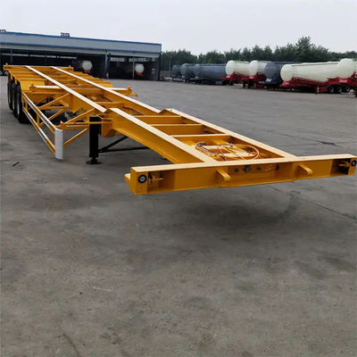 Nouveau design 3 axes Skeleton Container Chassis Semi-remorque 40ft Skeleton Semi-remorque